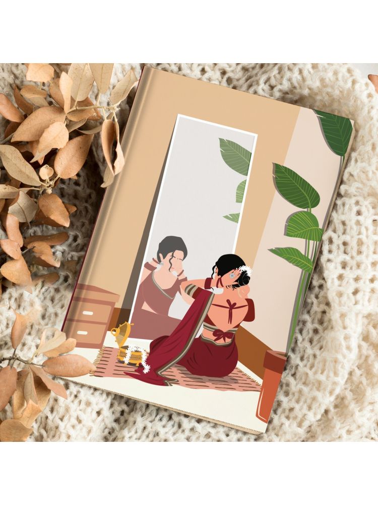 Gathari A5 Notebook Diary With 200 Pages Unruled, Aesthetic Designer Diary For Daily Use