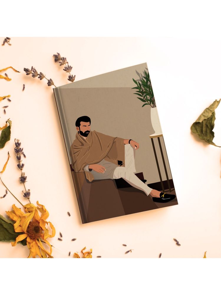Gathari A5 Notebook Diary With 200 Pages Unruled, Aesthetic Designer Diary For Daily Use-picture-6