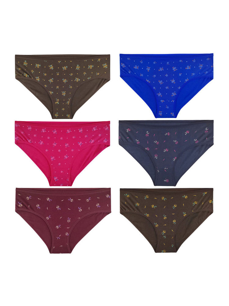 Bodycare Women Cotton 6 pcs Panty Pack - Multi-Color 40000-picture-42