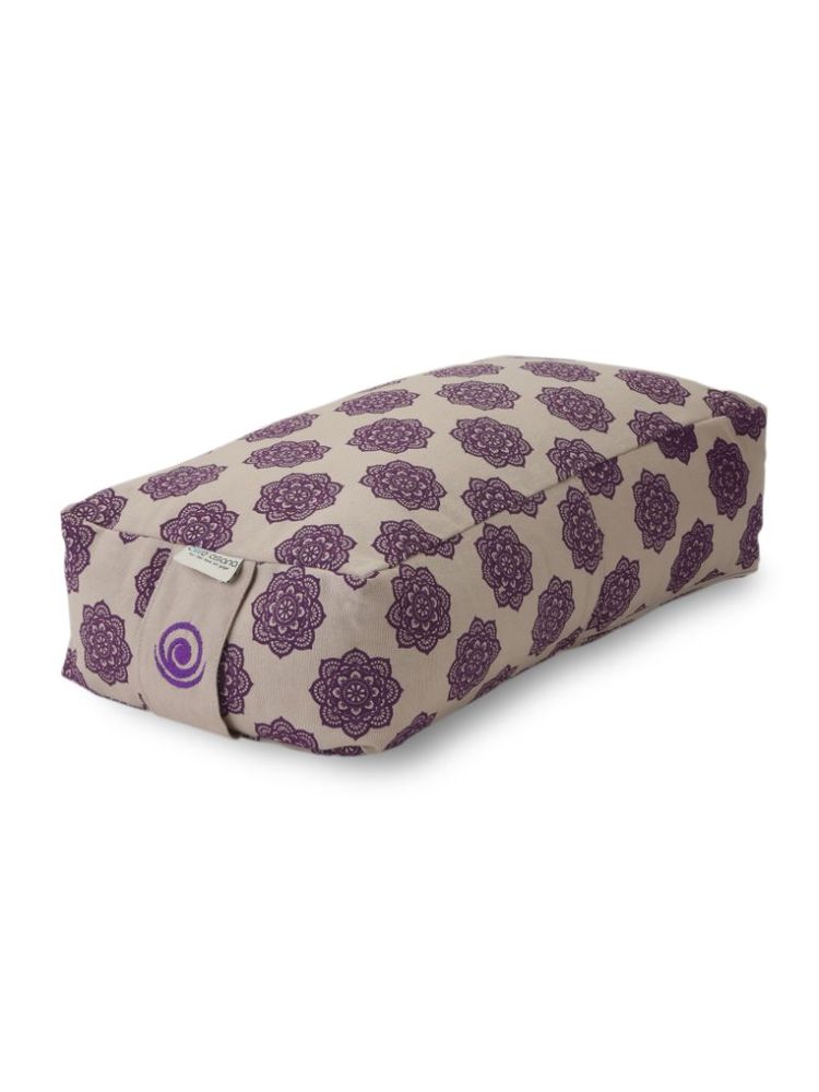 Core Asana Mini Rectangular Bolster- Violet Mandala-picture-10