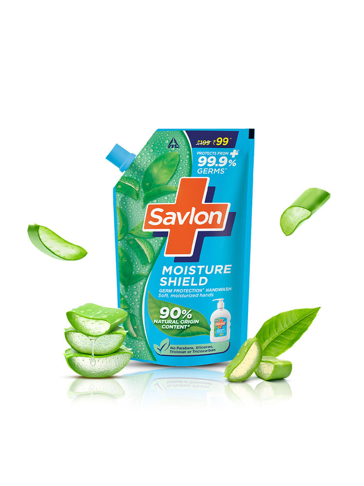 Savlon Moisture Shield Germ Protection Liquid Handwash Refill Pouch-image-5