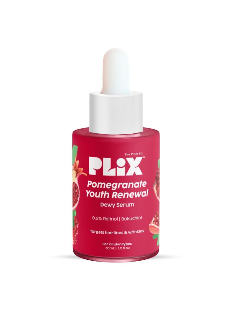 PLIX Pomegranate 0.6% Retinol & 0.2% Bakuchi Oil Night Face Serum To Reduce Fine Lines-picture-18