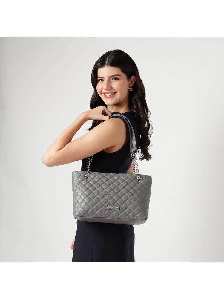 fastrack accessories Fastrack Quiltplay Shoulder Bag - Grey-picture-17