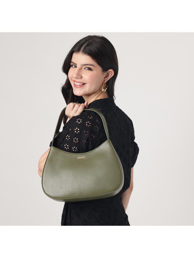 fastrack accessories Fastrack Olive Curve Shoulder Bag for Women-picture-15