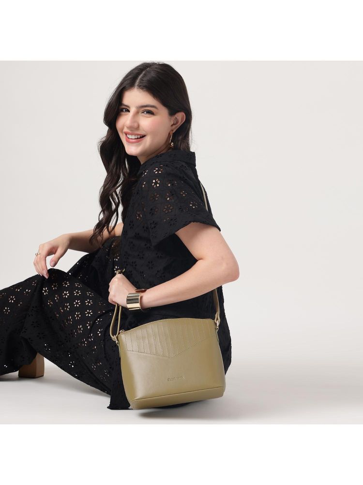 Fastrack City Beat Olive Sling Bag for Women-image-41