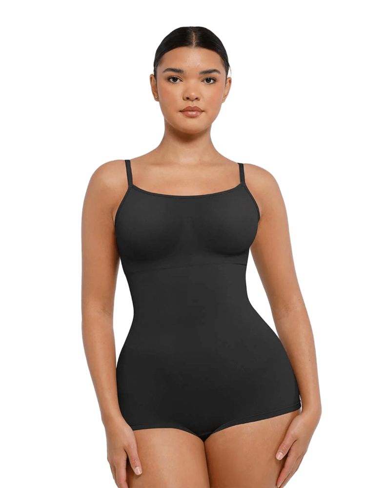 shop the edit Seamless Adjustable Strap Body Shaper Bodysuit-picture-4