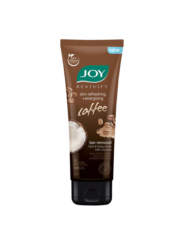 Joy Anti Pollution Exfoliating Coffee Face & Body Scrub For Men & Women-image-37