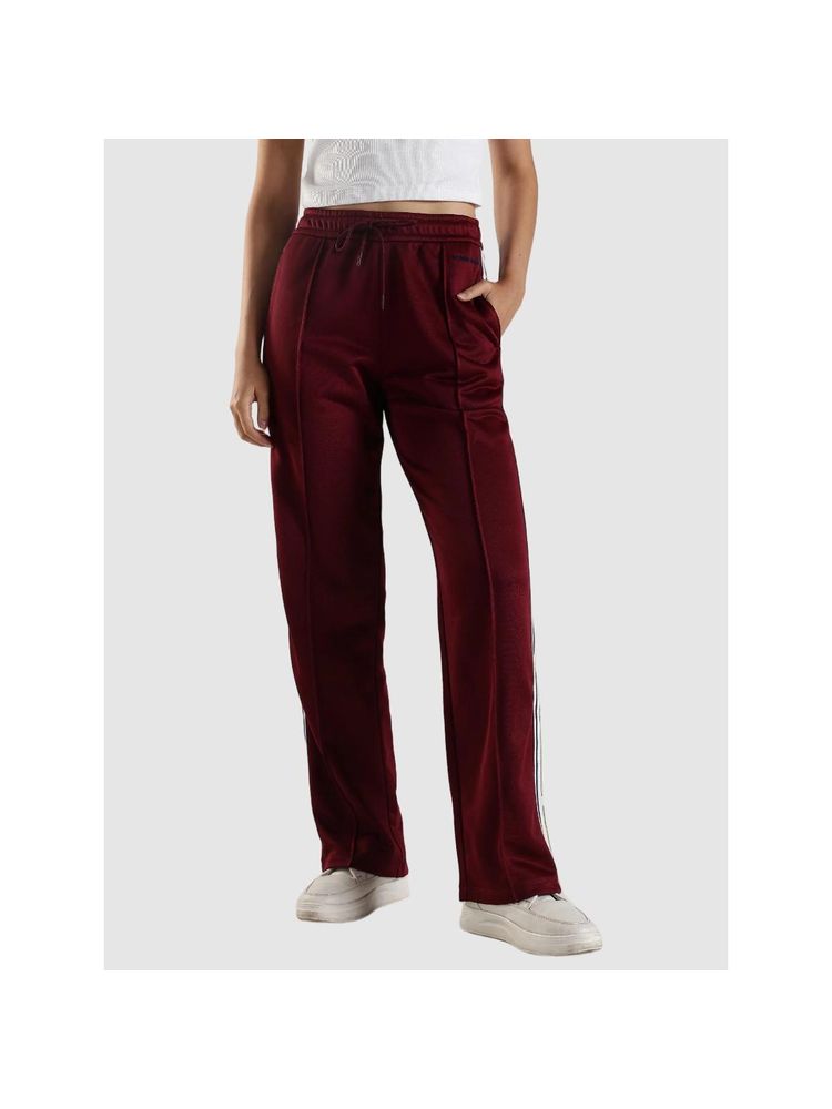 calvin klein fashion Calvin Klein Maroon Straight Fit Solid Mid Rise Track Pant-picture-14