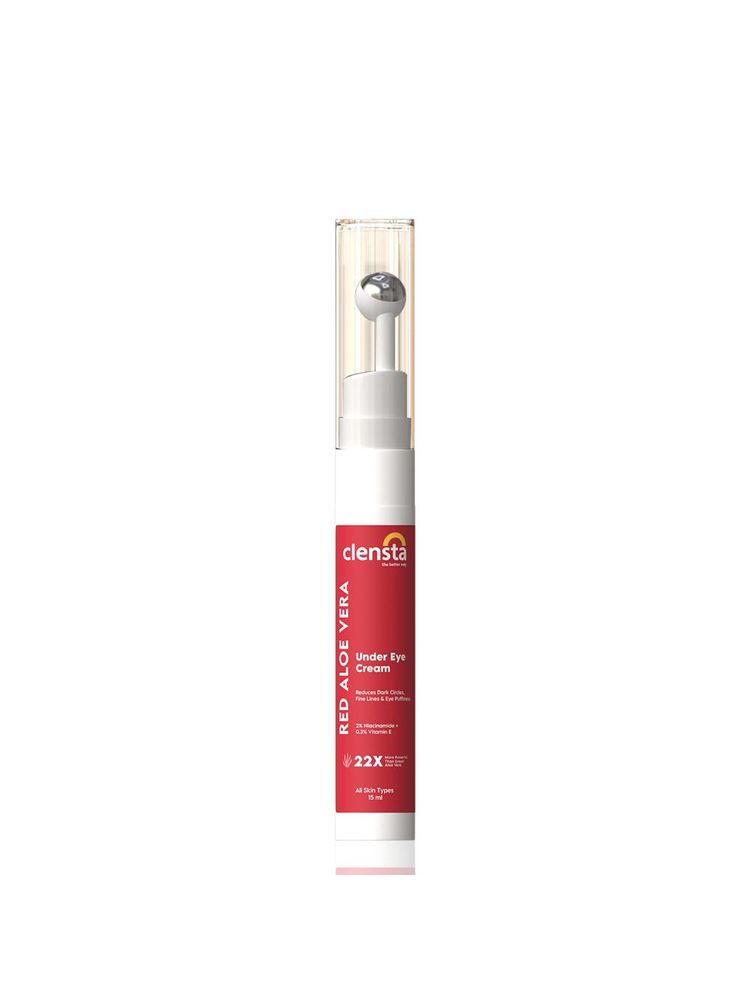 Clensta Red Aloe Vera Under Eye Cream with Niacinamide & Vitamin E for Reduces Dark Circles-image-46