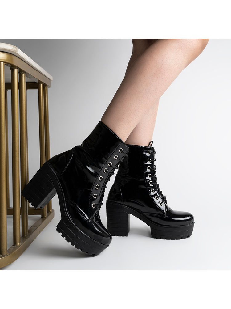 Shoetopia Women Black Boots