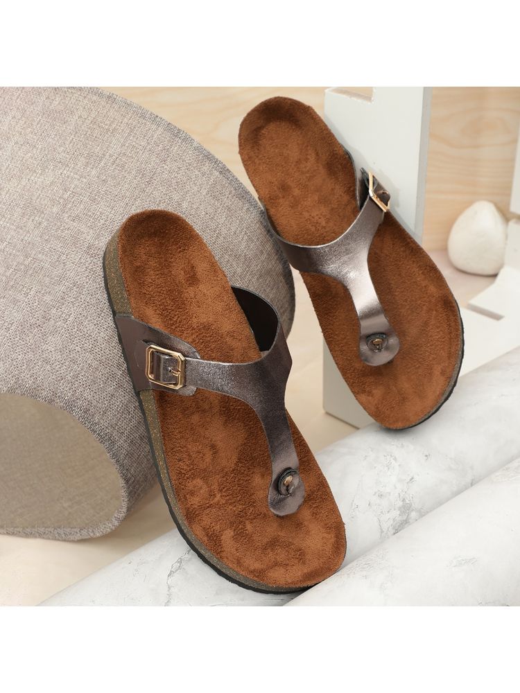 MOZAFIA Womens Compass Bronze Sandals-picture-21