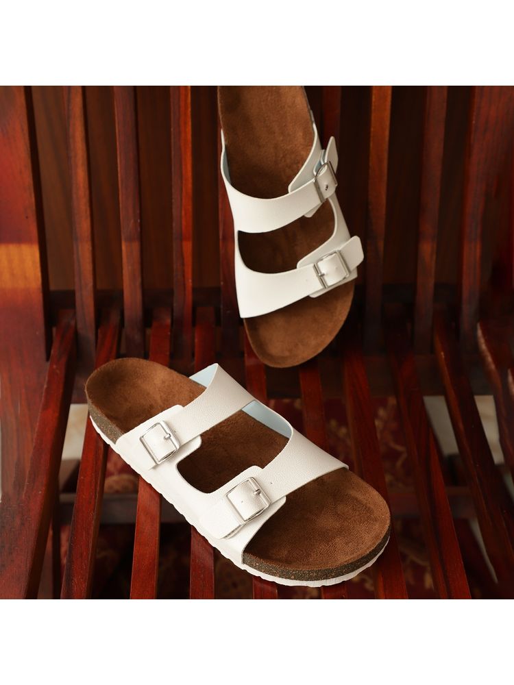 MOZAFIA Womens White Sandals-picture-22