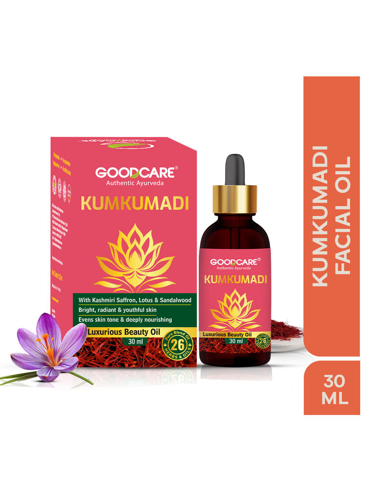 GOODCARE Ayurvedic Kumkumadi Face Oil with Saffron, Lotus and Sandalwood for glowing even toned skin-picture-30