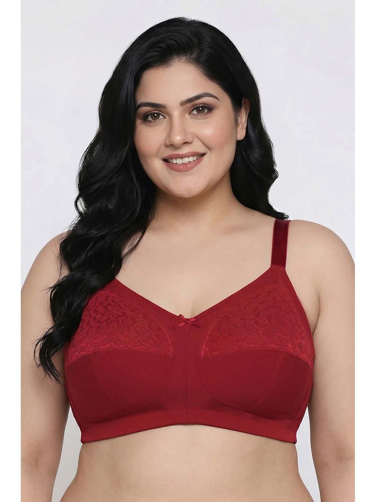 Zivame Red True Curv Single Layered Non Wired Full Coverage Super Support Bra-picture-21