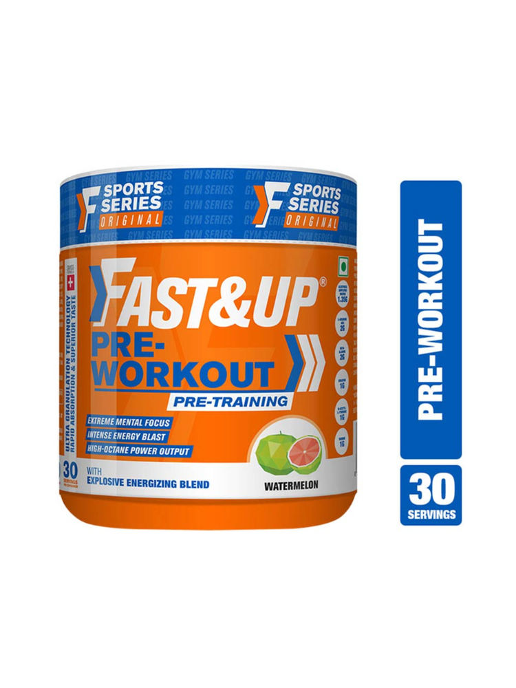 Fast&Up Watermelon Flavour Pre-Workout with Explosive Energizing Blend-image-1