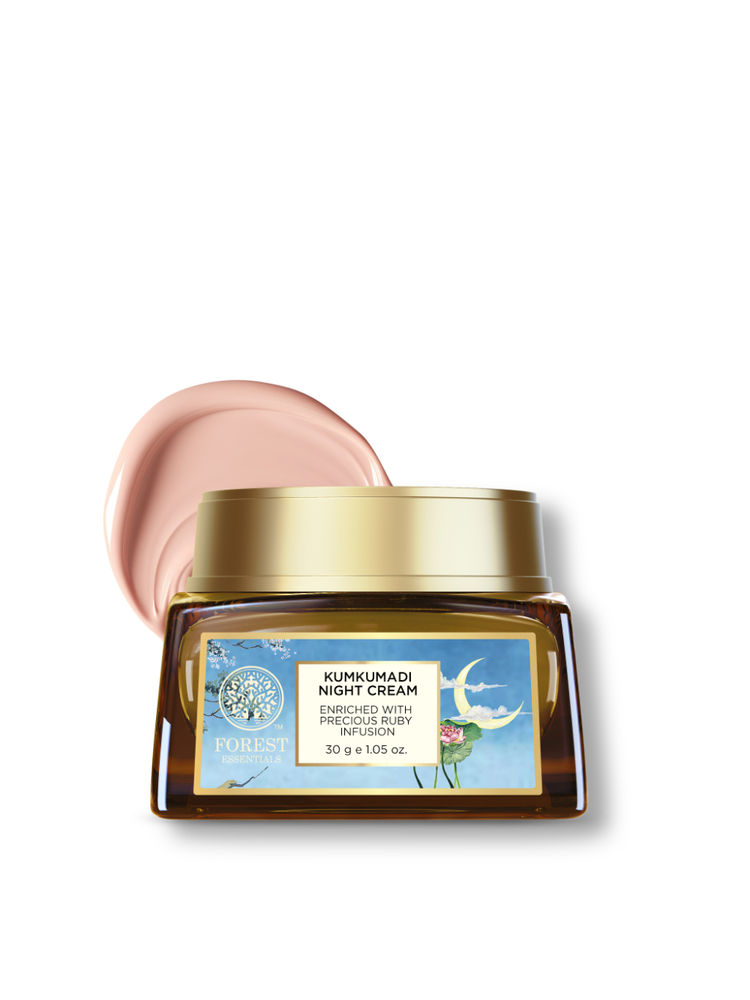Forest Essentials Kumkumadi Night Cream - Night Face Cream with Vitamin C, Kumkumadi Tailam-picture-20