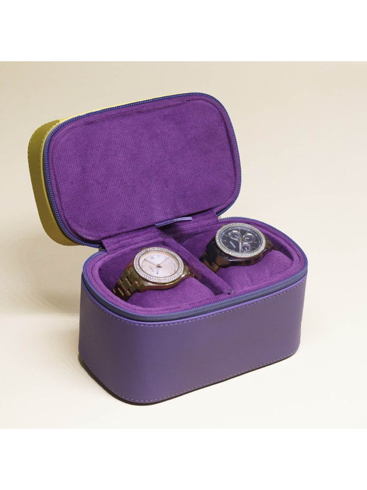 Tortoise Victoria 100% Genuine Leather Women Watch Box Multi-Color-picture-11