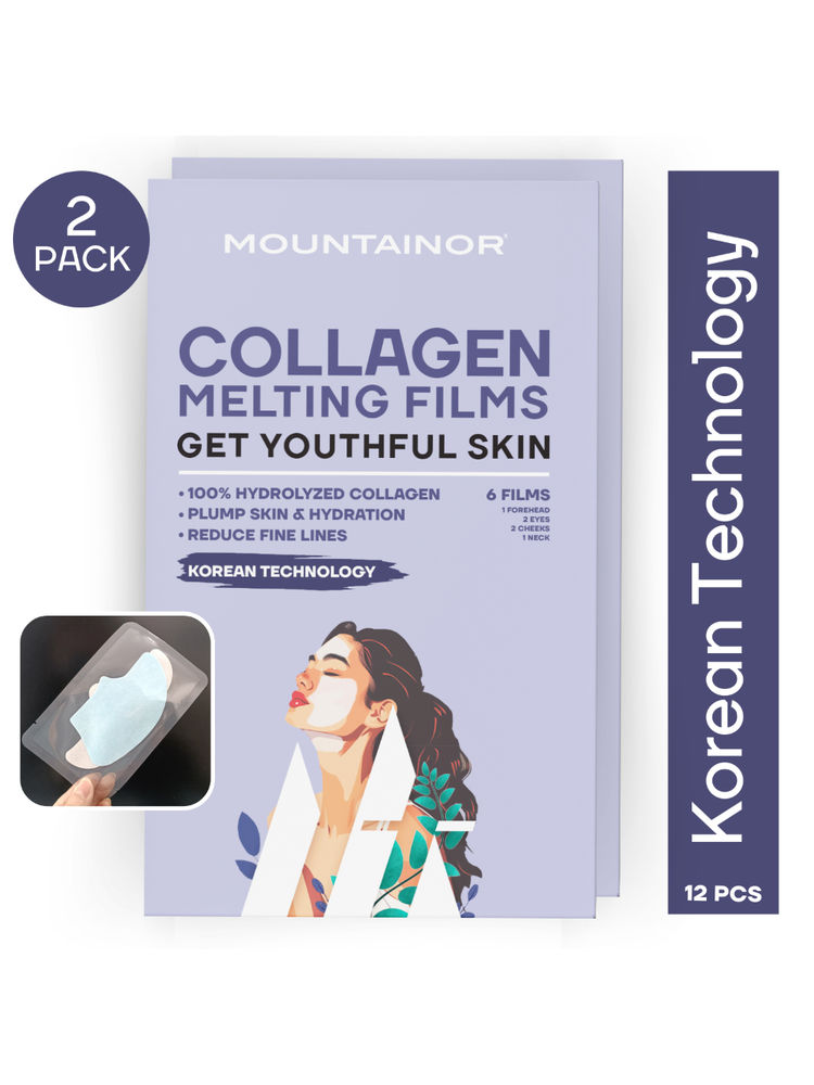 Mountainor Melting Collagen Film Sheet Mask, Face & Neck Skin Patches, Anti Ageing Strips (Pack 2)-picture-12