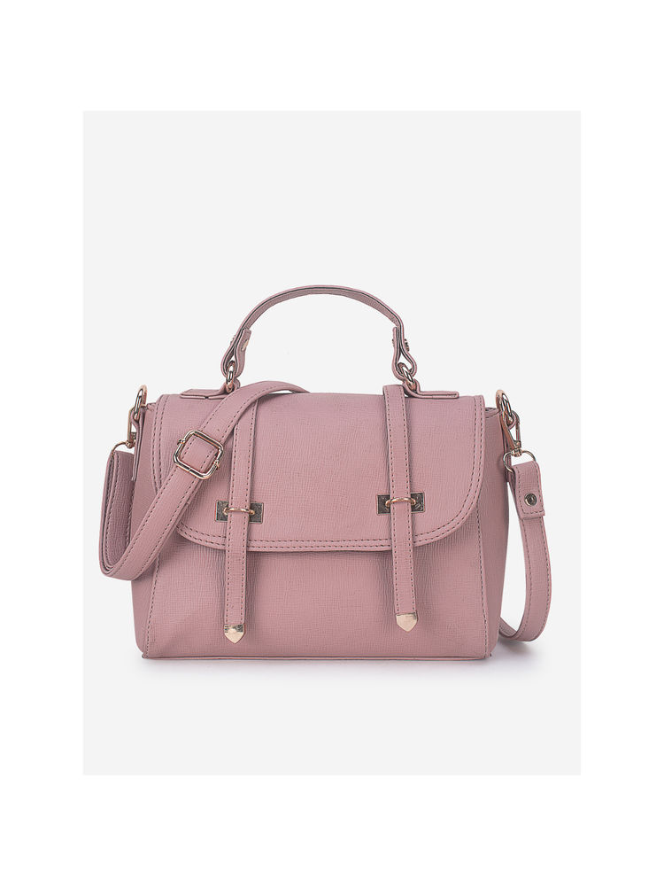 Yelloe Dusty Pink Satchel Bag-picture-13