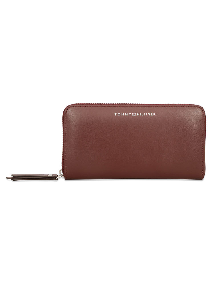 tommy hilfiger accessories Tommy Hilfiger Ontario Womens Wallet Stitch Details Burgundy-picture-22