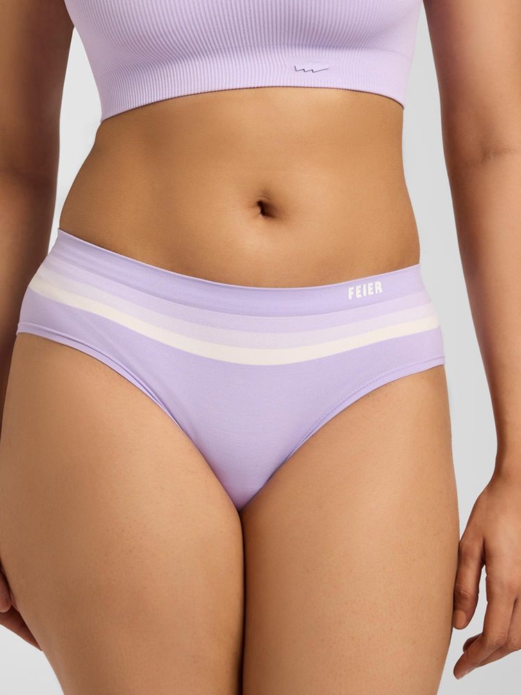 FEIER Women Lavender Everyday Stripe Hipster-picture-29