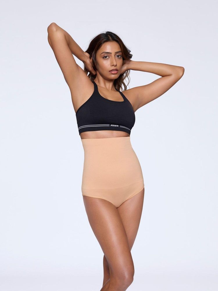 FEIER Beige Core Control Shaping Brief-picture-10