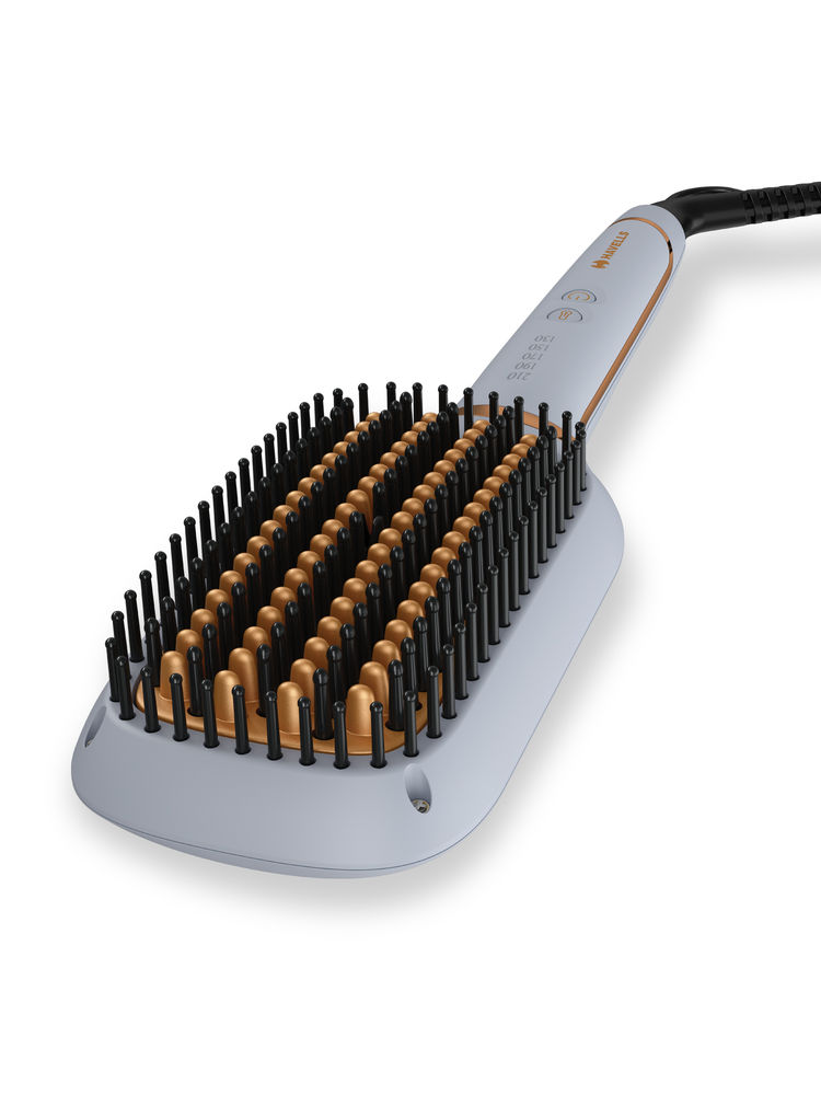 Havells HS6000 Keratin Infused Hair Straightening Brush - Grey