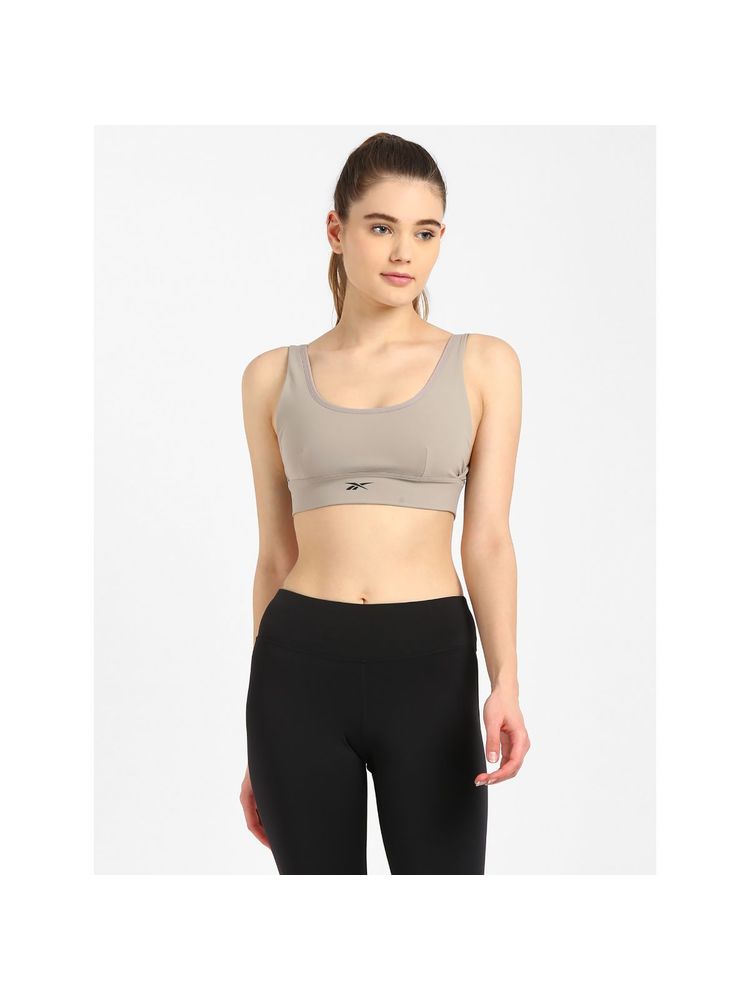 Reebok Minimalist Bra Grey Studio Bra-image-0