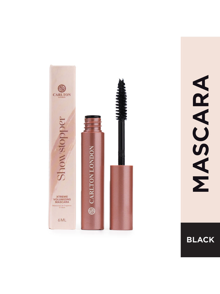Carlton London Mascara For Volumizing lashes Smudgeproof & Waterproof - Black-image-47