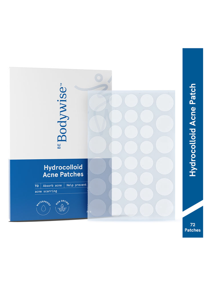 Be Bodywise Hydrocolloid Acne Pimple Patch Absorbs & Flattens Acne Overnight