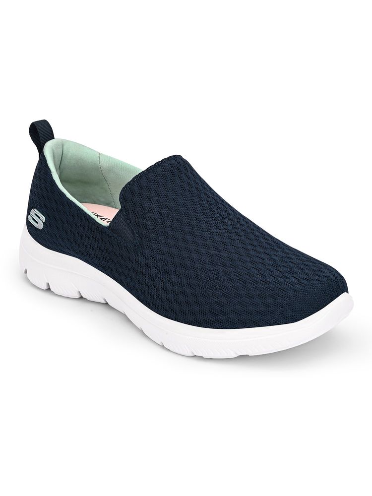 SKECHERS Women SUMMITS Navy Blue Casual Slip On Sneakers-picture-42
