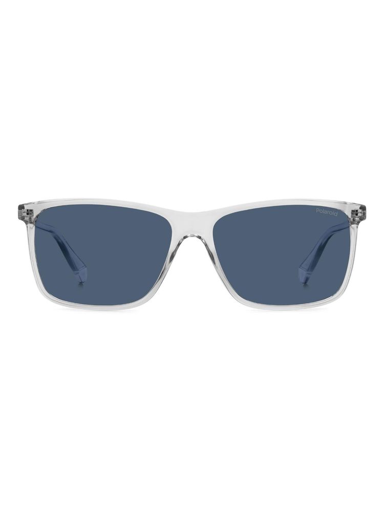 Polaroid Men UV Protected Blue Lens Full Rim Rectangle Sunglasses (58)-image-22