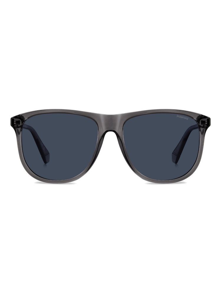Polaroid Men UV Protected Blue Lens Full Rim Rectangle Sunglasses (55)-picture-49