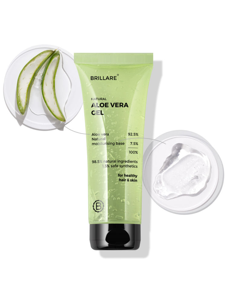 Brillare Natural Aloe Vera Gel for Skin & Hair Hydrates & Smoothens Pure Aloe Vera Gel-picture-15