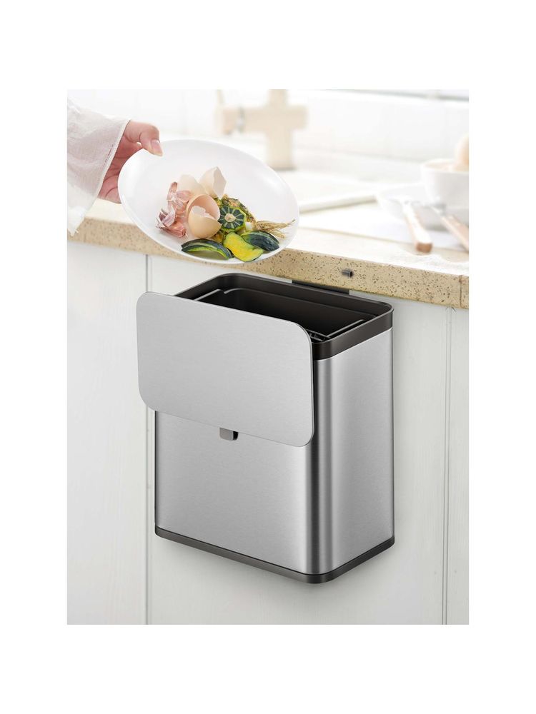 OBSESSIONS Fingerprint Resistant Kitchen Bin, 7 Litre