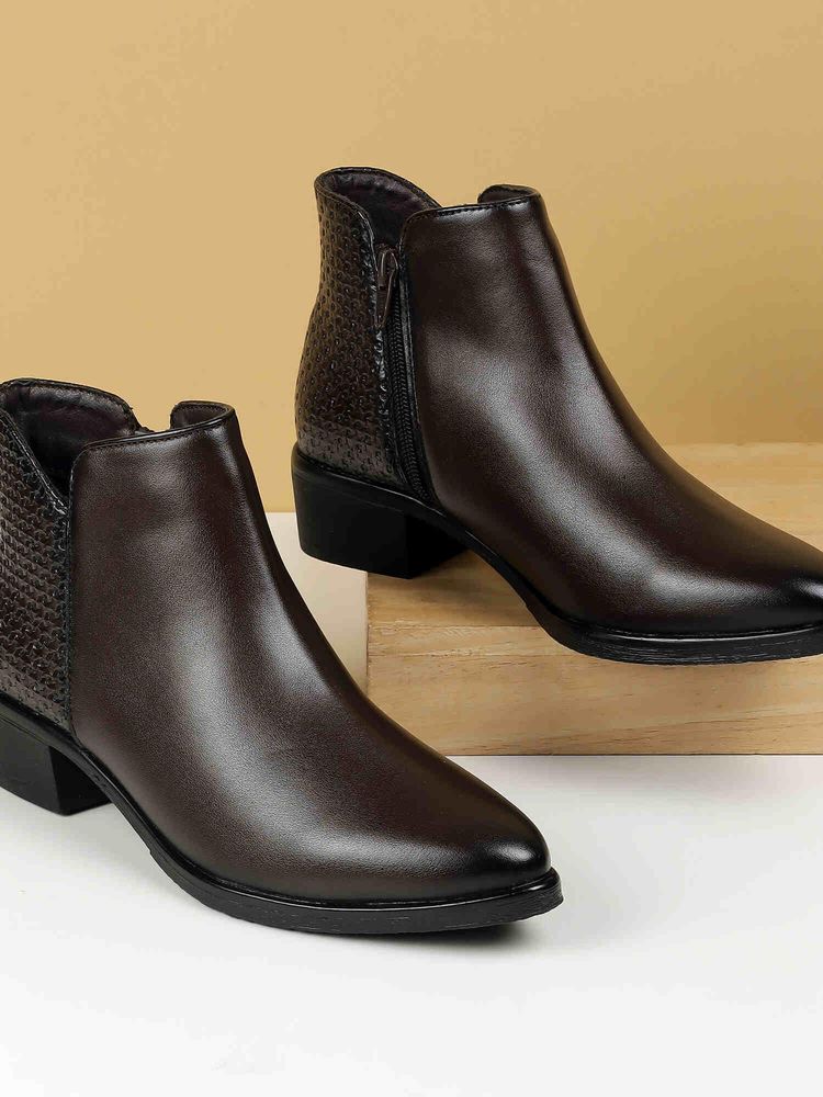 Mochi Women Brown Casual Boots-picture-13