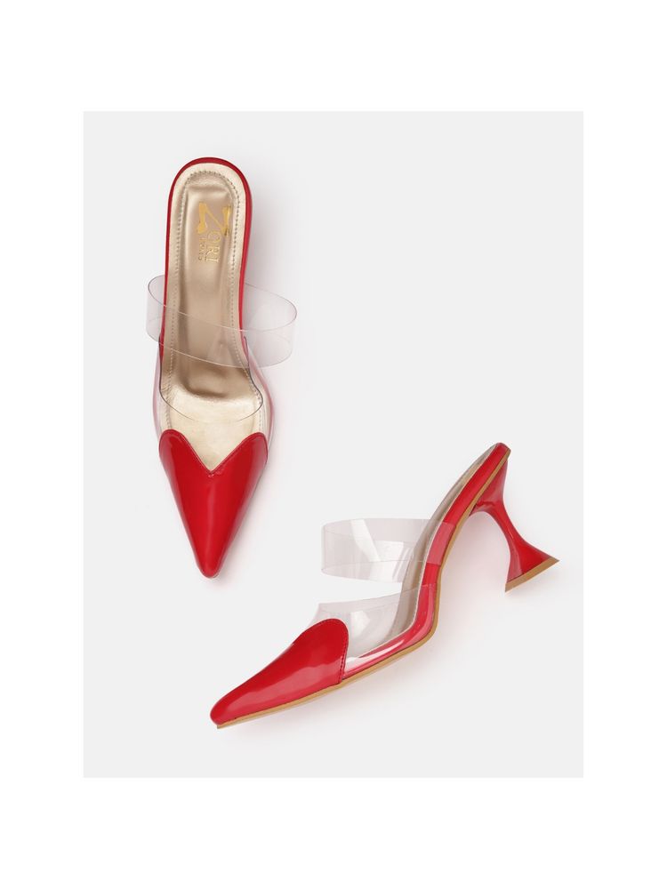 Zori World Amor Red Heart Toed Heels-picture-16