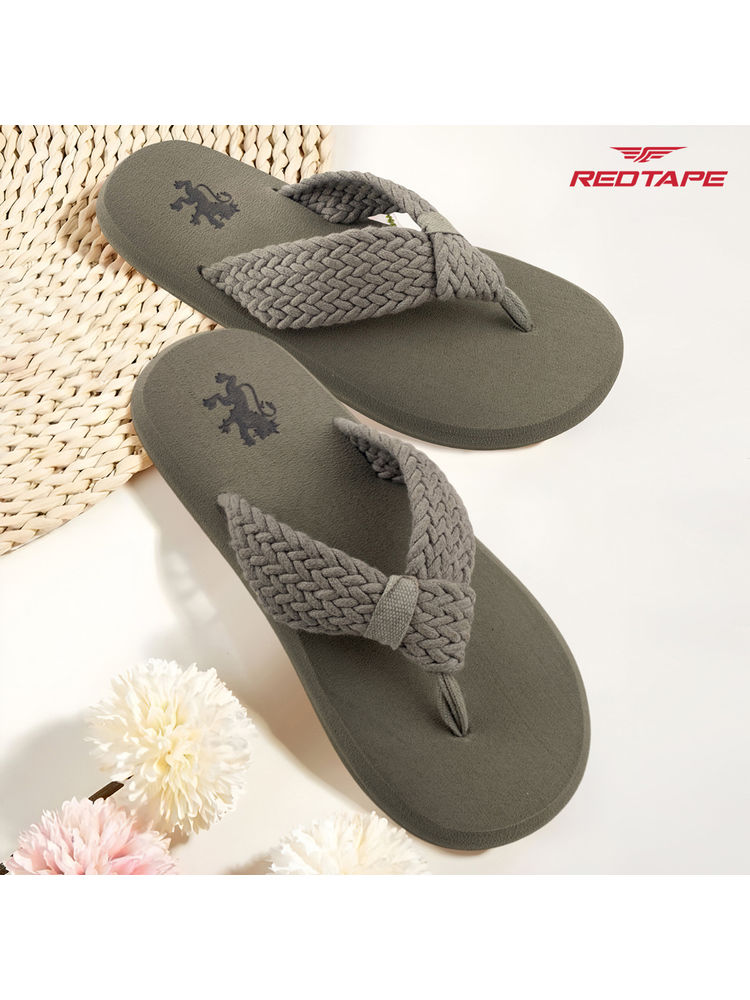Red Tape Women Thomes Flipflops Olive-image-24