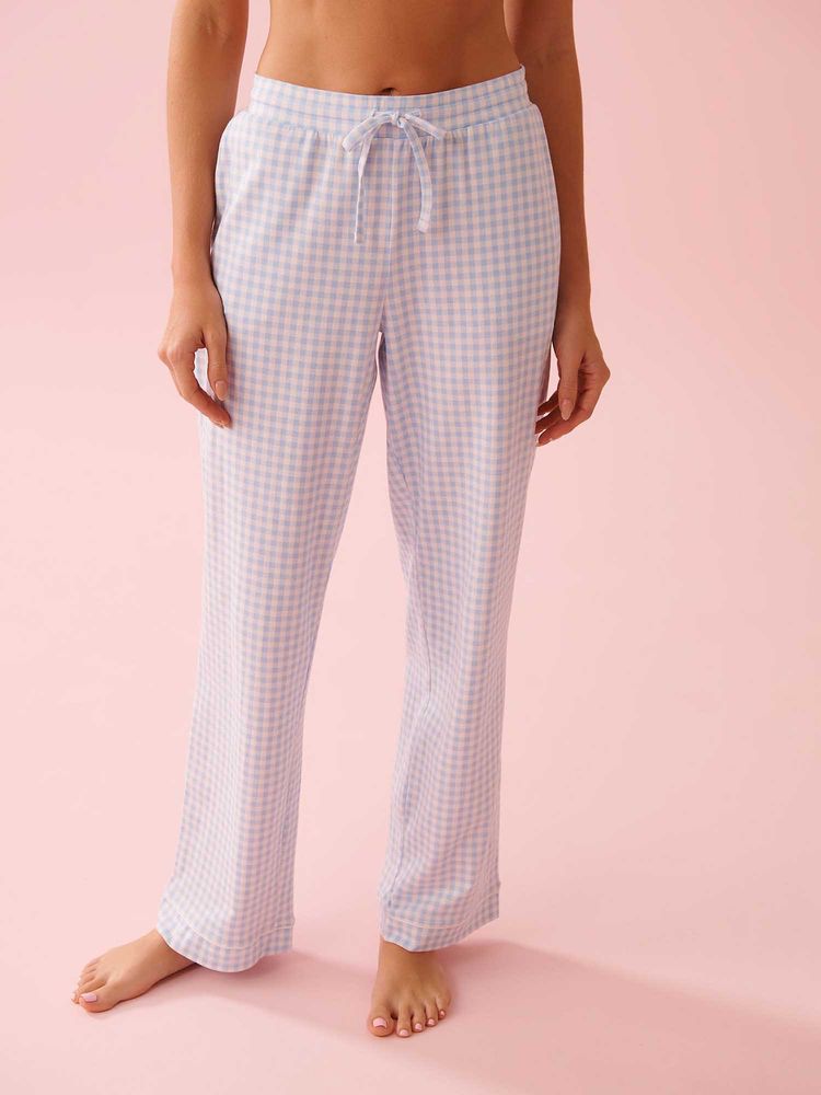 La Vie En Rose Cotton Pyjama Pants Blue-picture-28