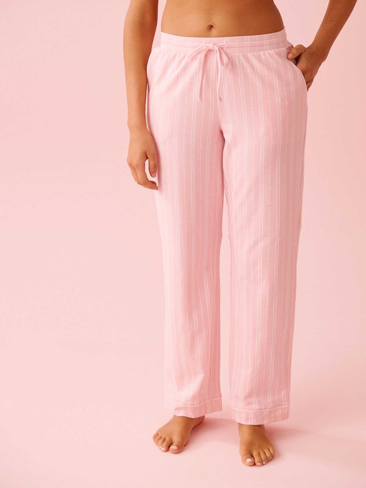 La Vie En Rose Cotton Pyjama Pants Pink-picture-30