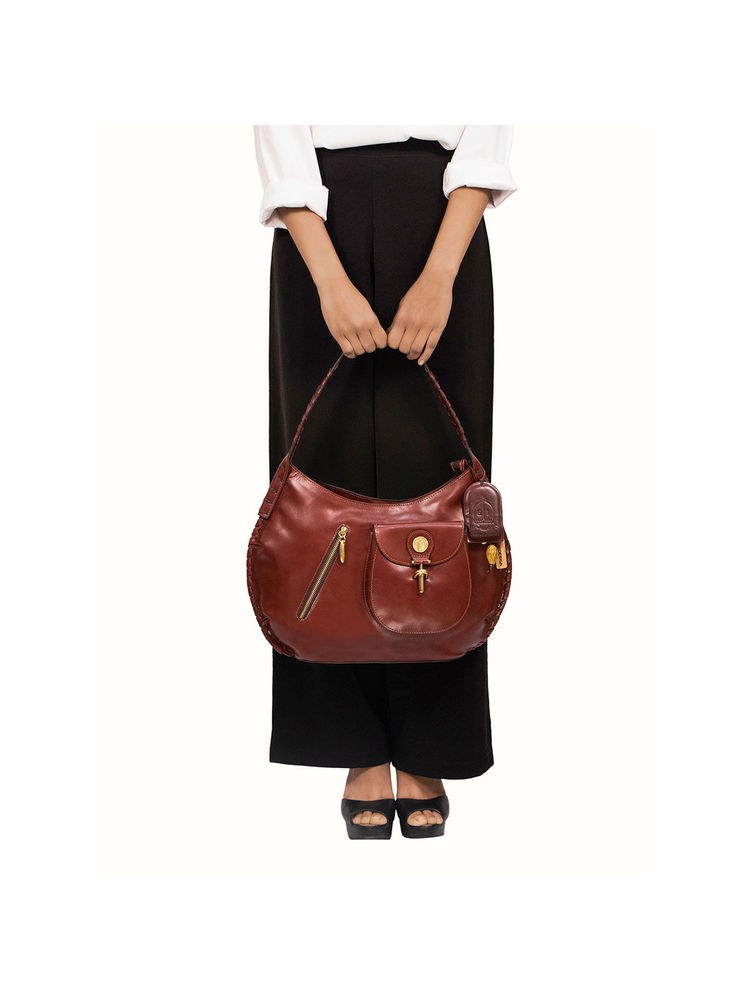 Hidesign Growth 01 Large Casual Brown Womens Office Handbag (L)-image-13