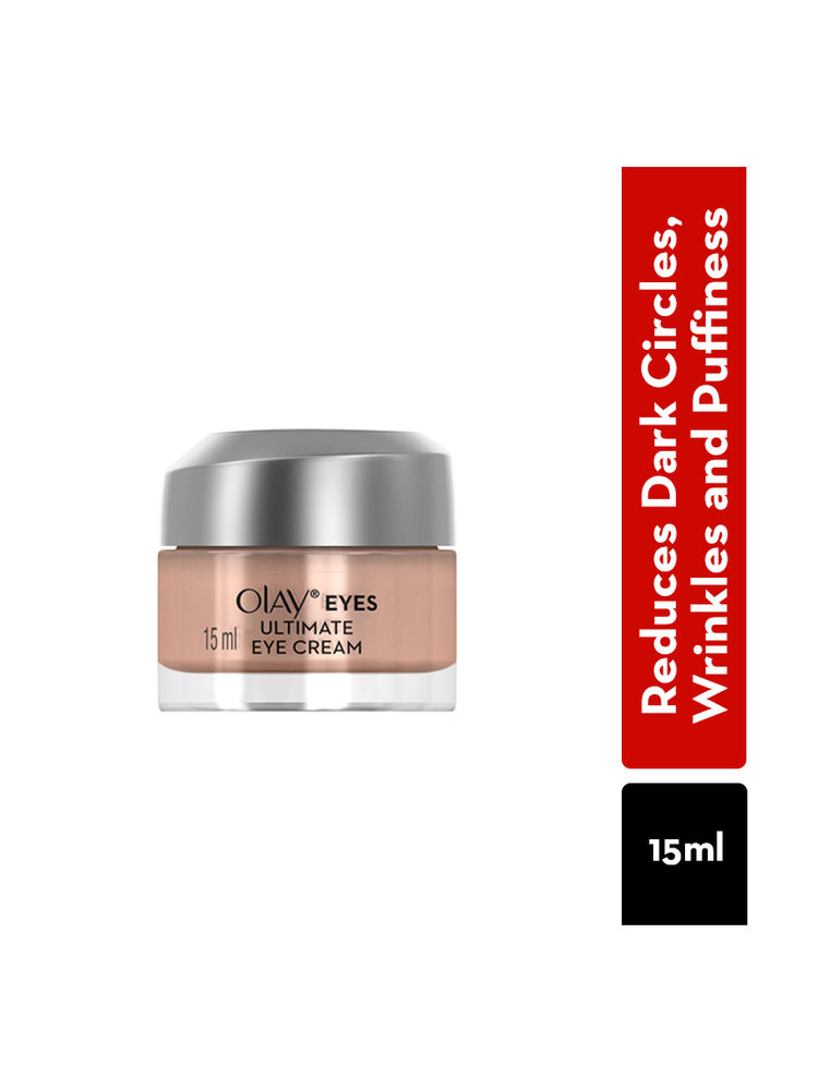 Olay Ultimate Eye Cream Reduces Dark Circles, Wrinkles & Puffiness With Niacinamide & Pentapeptides