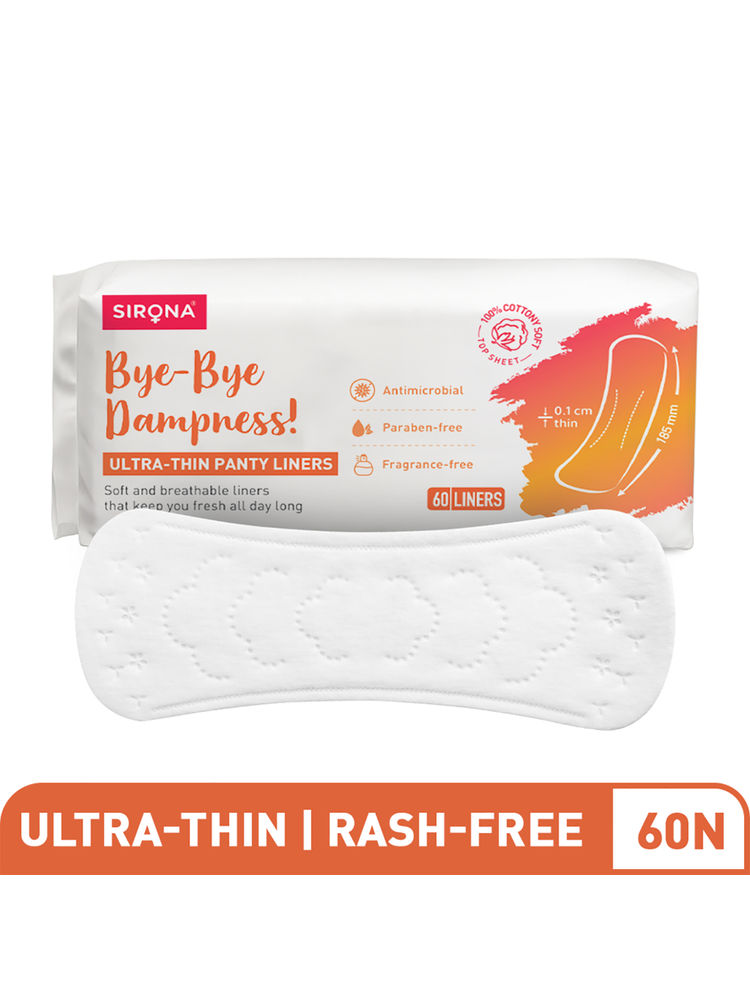 Sirona Ultra-Thin & Breathable Panty Liners, Made With Organic Cotton & Aloevera For Daily Use (L)