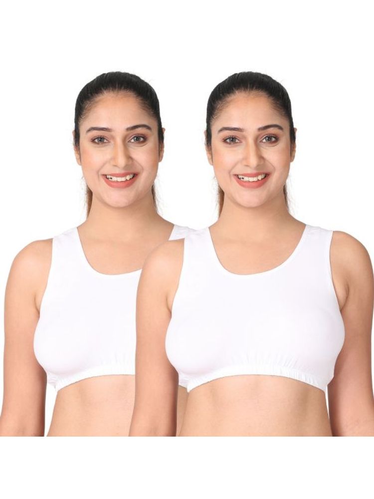 Adira Pack Of 2 Sleep Bras - White-picture-18