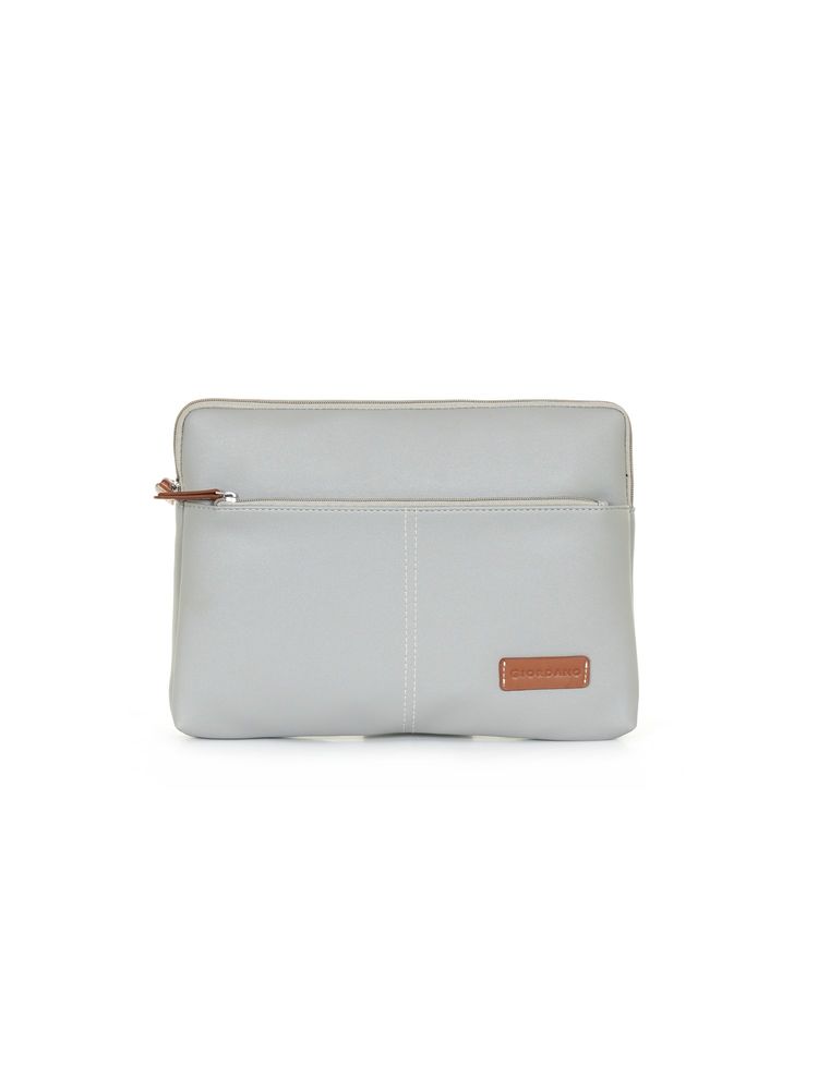 Giordano Grey Secure Slim Water-Resistant Vegan Leather 13-Inch Tablet & iPad Sleeve-picture-10