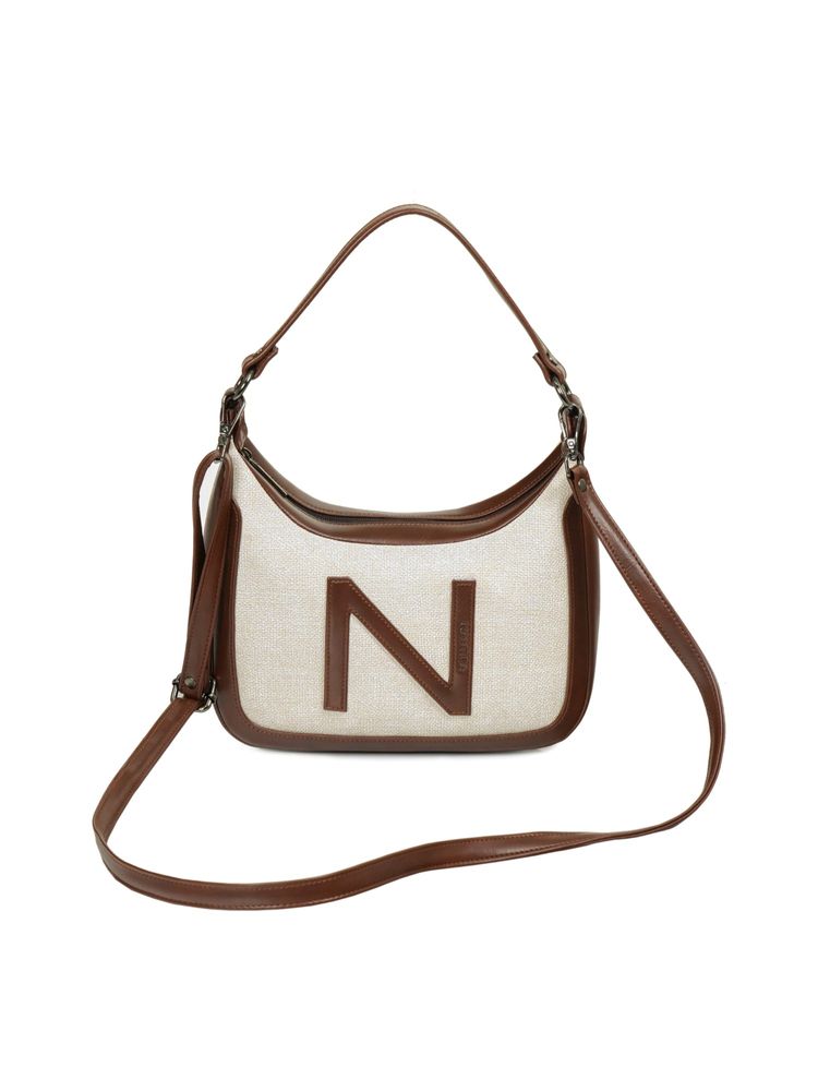 nautica accessories Nautica Women's White PU Vegan Leather Sling Bag With Detachable Strap-picture-45