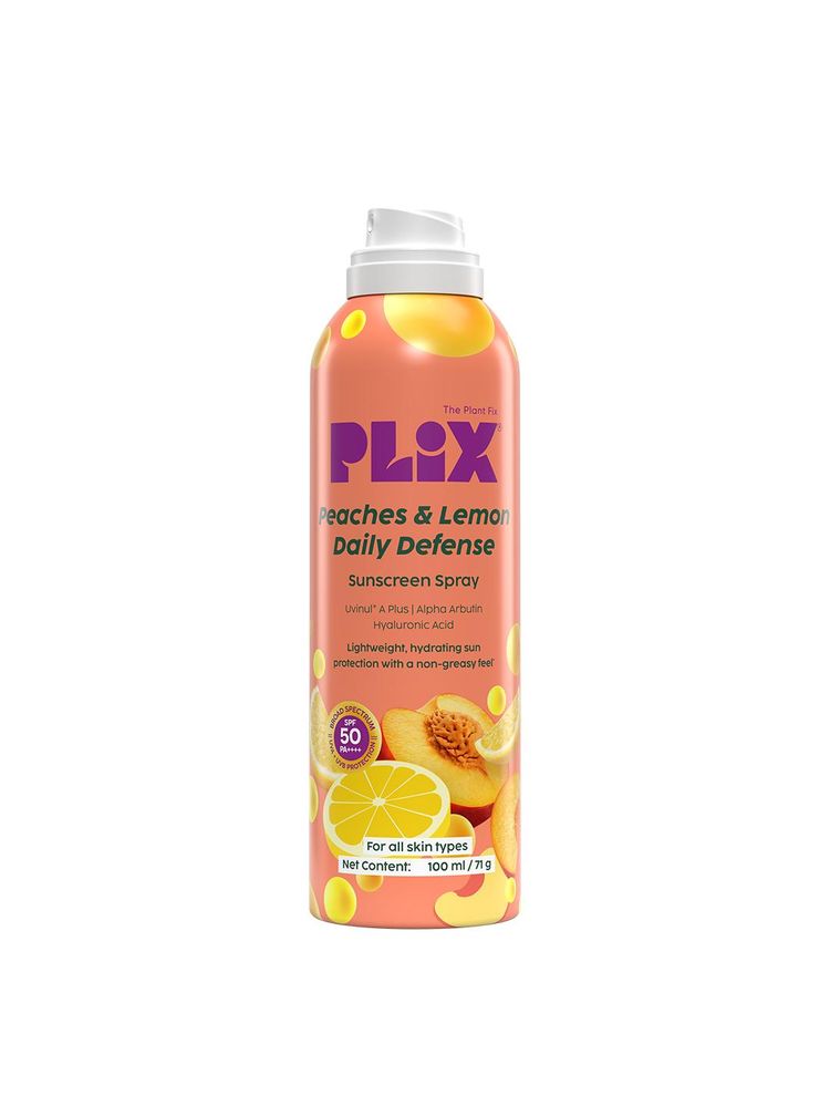 Plix Peaches & Lemon Body Sunscreen Spray SPF 50 PA++++-image-17