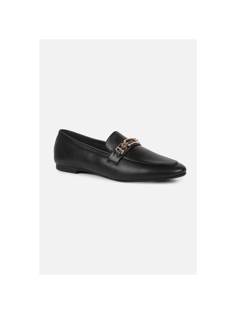 Van Heusen Women Black Slip-On Loafers-picture-17