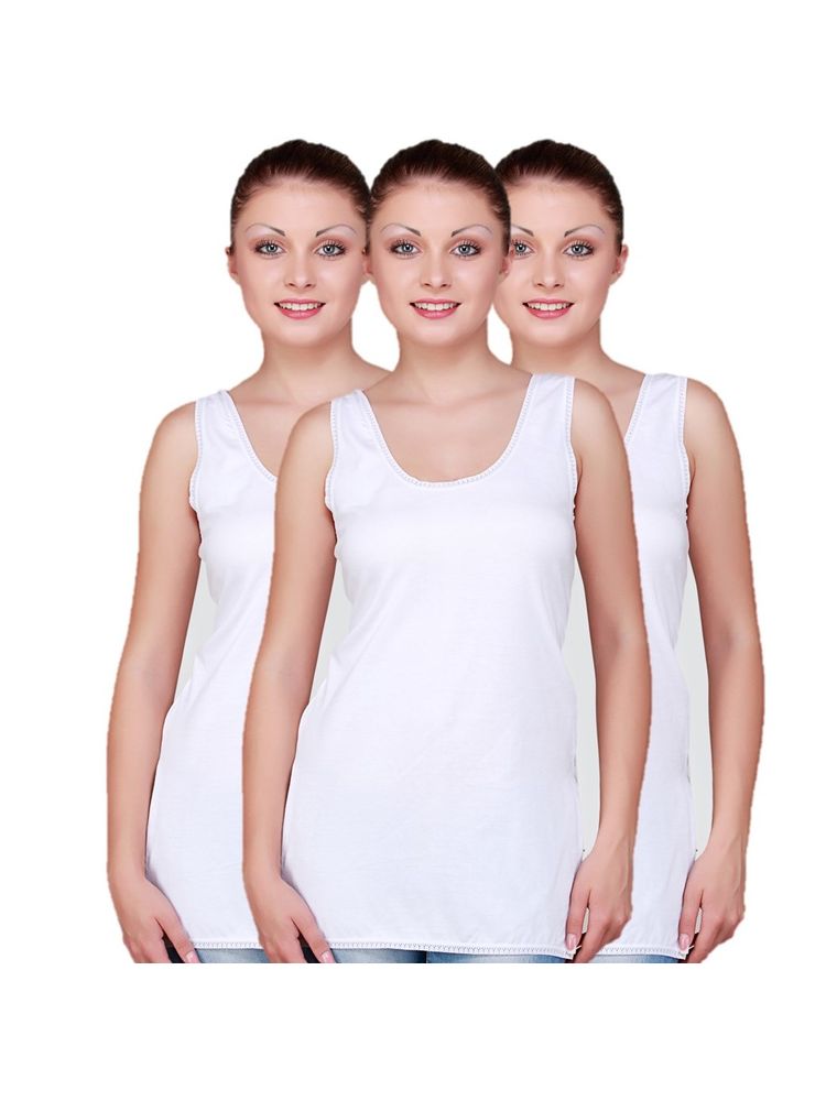 Floret Pack Of 3 Camisoles - White-picture-25