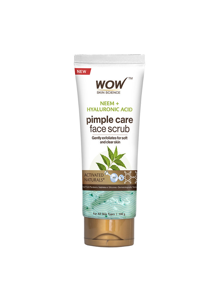 WOW Skin Science Neem & Hyaluronic Acid Pimple Care Face Scrub-image-35